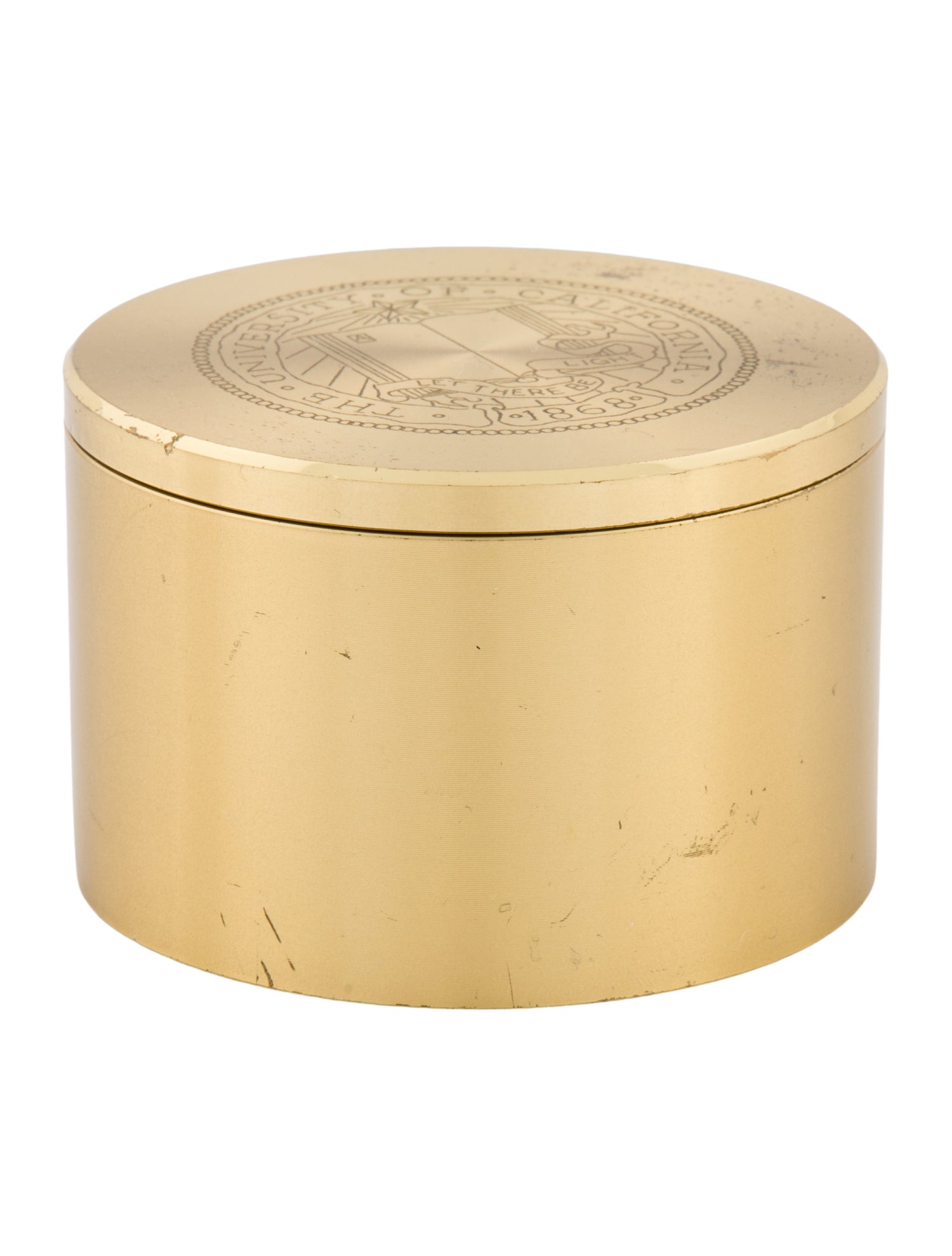 Tiffany & Co. Tiffany & Co USC Trojans Engraved Brass Swiss Made Travel Alarm Swivel Clock